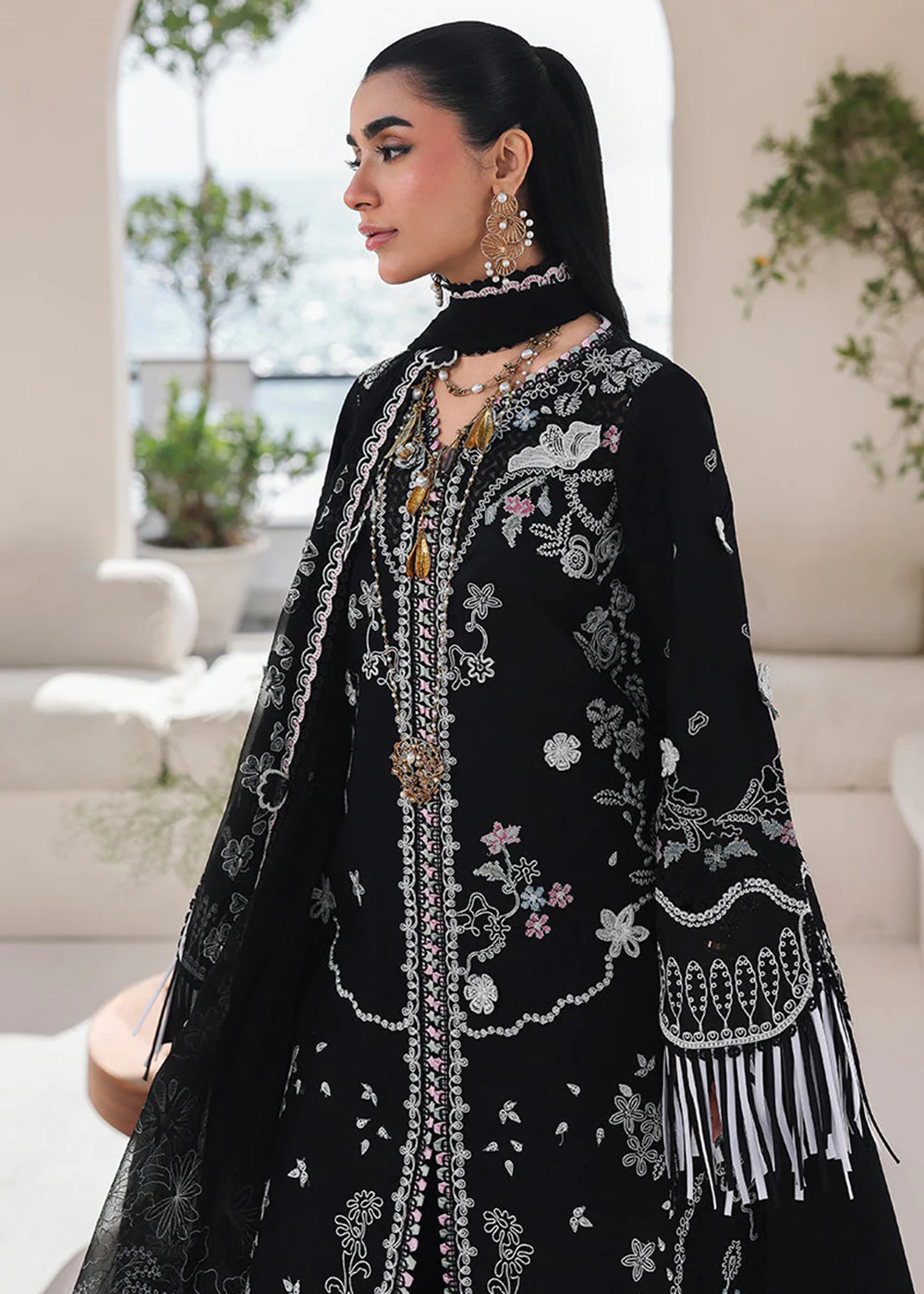 Sahil Luxury Lawn '26 by Qalamkar | SA-02 LIANA - Image 2