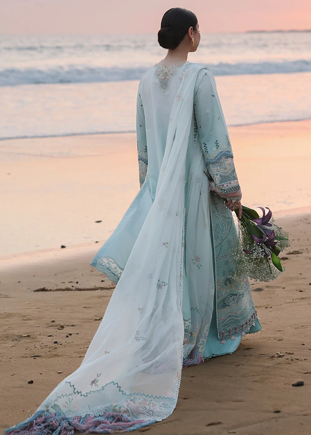 Sahil Luxury Lawn '26 by Qalamkar | SA-05 AYRA - Image 3