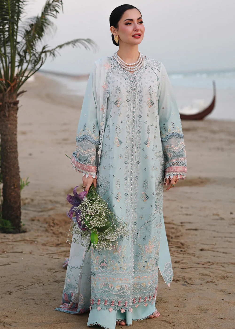 Sahil Luxury Lawn '26 by Qalamkar | SA-05 AYRA - Image 5
