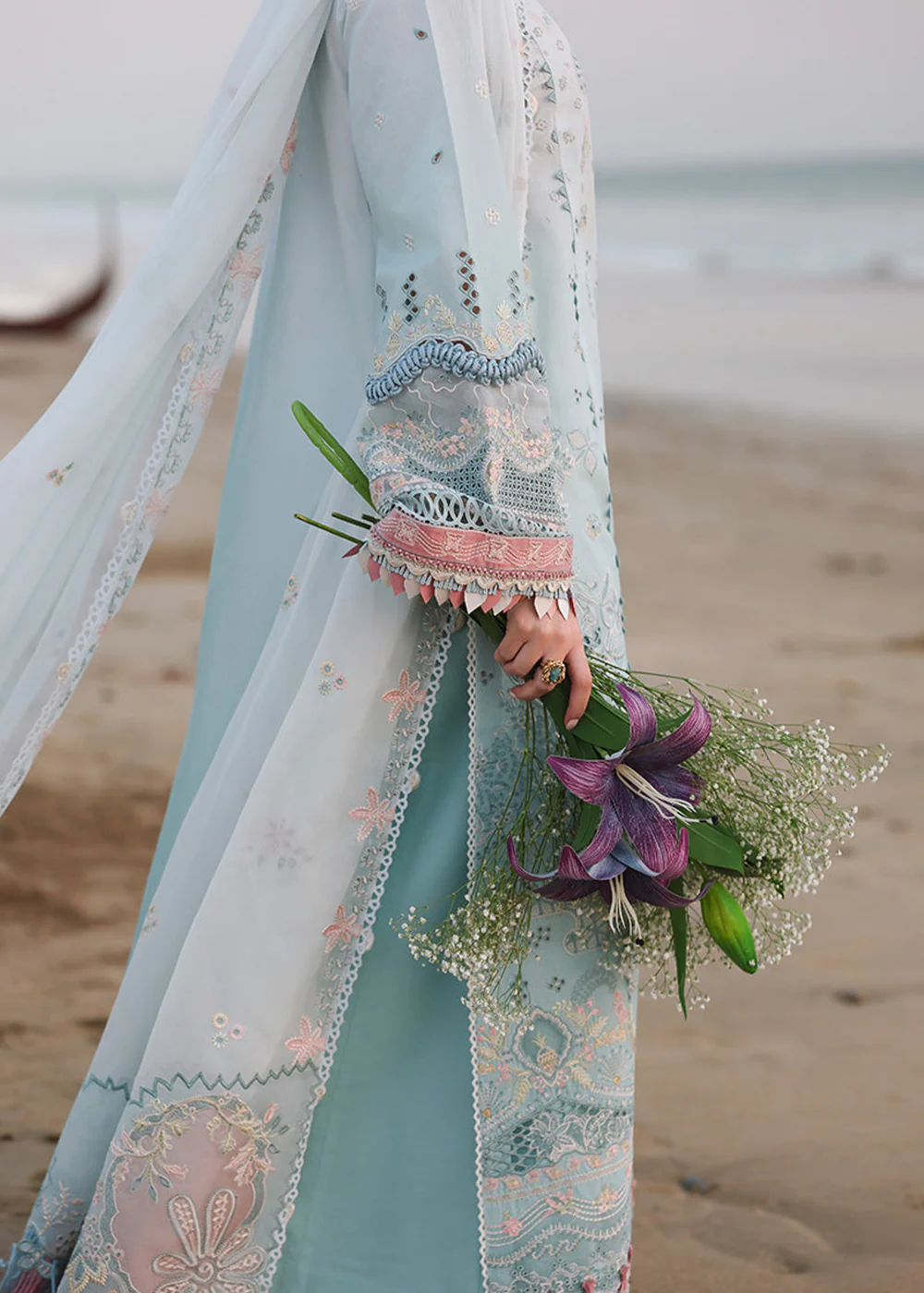 Sahil Luxury Lawn '26 by Qalamkar | SA-05 AYRA - Image 7