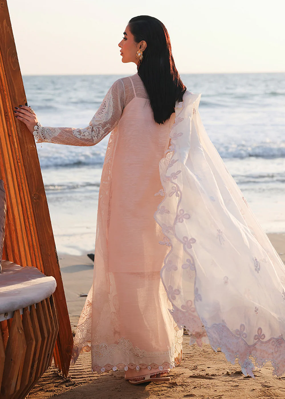 Sahil Luxury Lawn '26 by Qalamkar | SA-06 MAHUR - Image 3