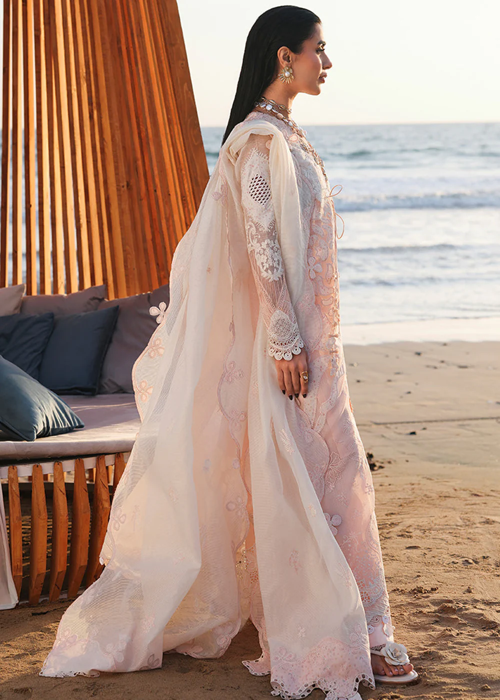 Sahil Luxury Lawn '26 by Qalamkar | SA-06 MAHUR - Image 4