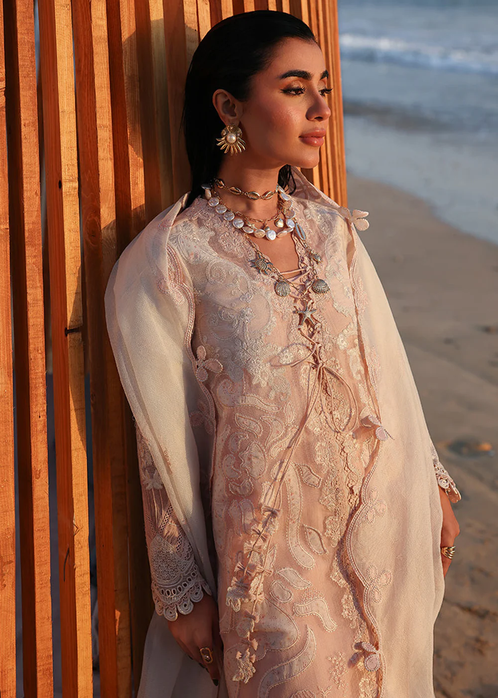 Sahil Luxury Lawn '26 by Qalamkar | SA-06 MAHUR - Image 7