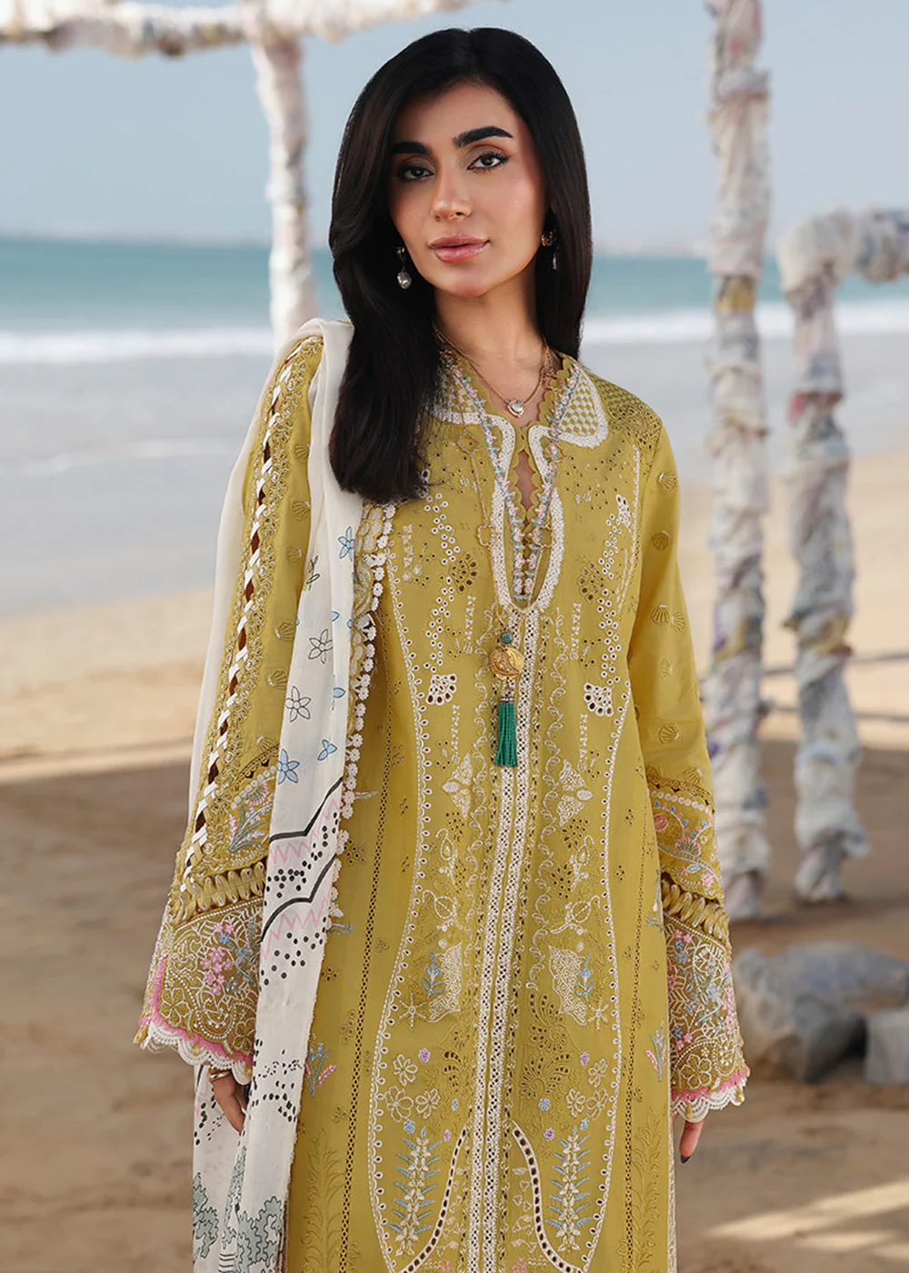 Sahil Luxury Lawn '26 by Qalamkar | SA-07 HIRA - Image 2