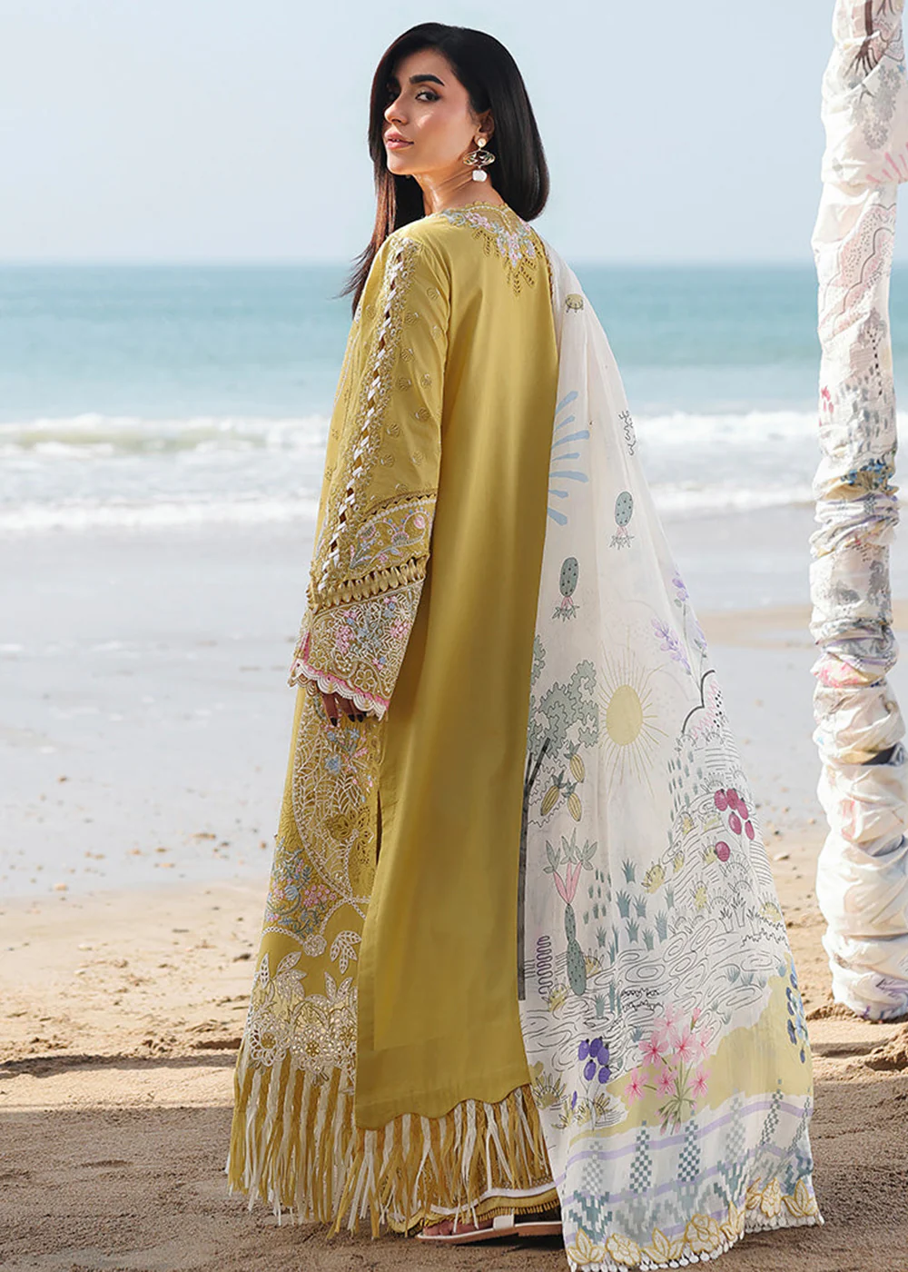 Sahil Luxury Lawn '26 by Qalamkar | SA-07 HIRA - Image 3