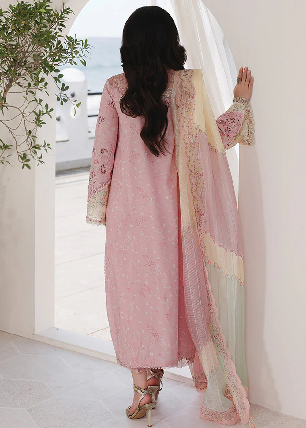 Sahil Luxury Lawn '26 by Qalamkar | SA-09 HANIYA - Image 3