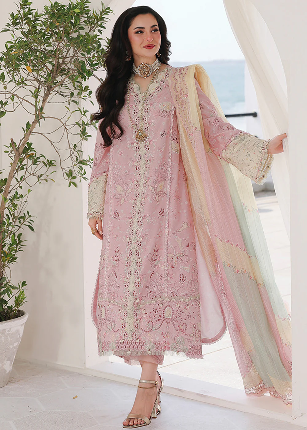 Sahil Luxury Lawn '26 by Qalamkar | SA-09 HANIYA - Image 7