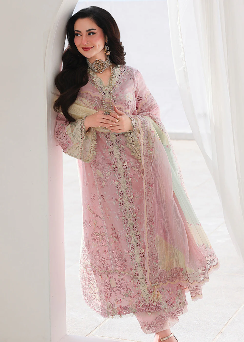 Sahil Luxury Lawn '26 by Qalamkar | SA-09 HANIYA - Image 8