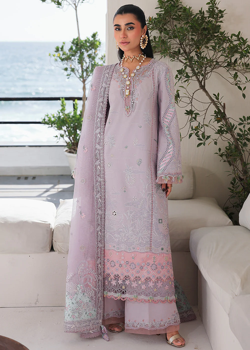 Sahil Luxury Lawn '26 by Qalamkar | SA-11 REHMA