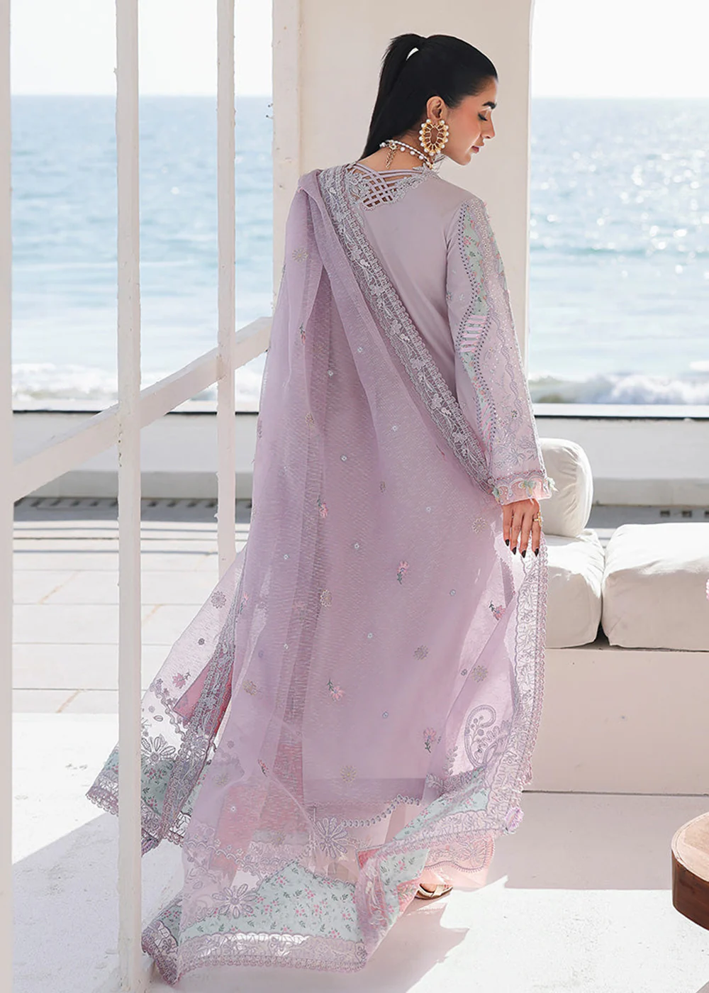 Sahil Luxury Lawn '26 by Qalamkar | SA-11 REHMA - Image 3