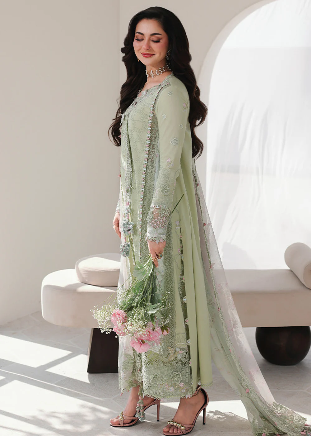 Sahil Luxury Lawn '26 by Qalamkar | SA-12 JIYA - Image 3