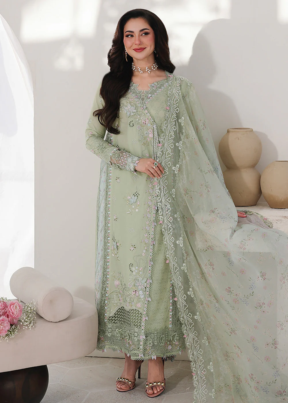 Sahil Luxury Lawn '26 by Qalamkar | SA-12 JIYA - Image 4