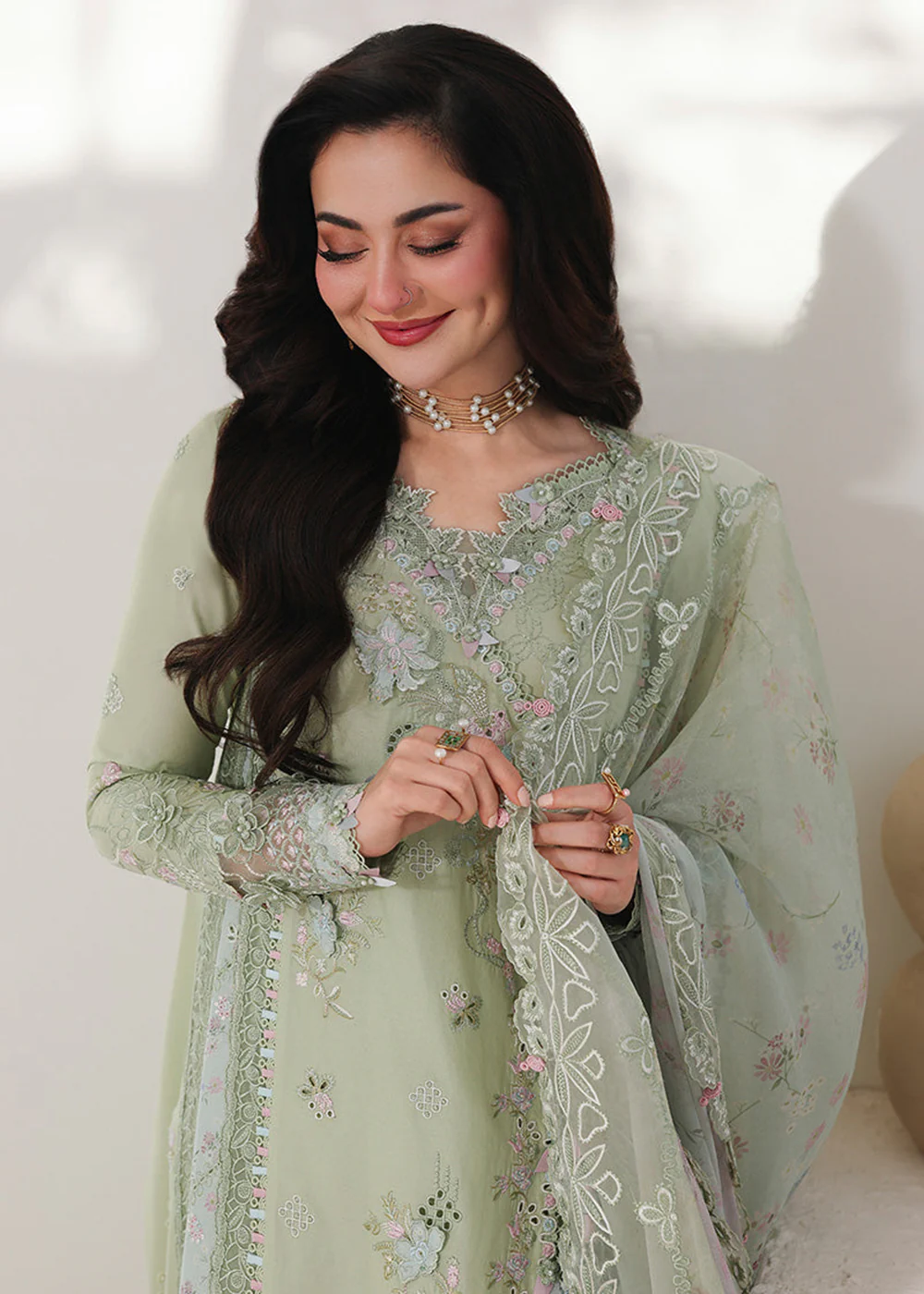 Sahil Luxury Lawn '26 by Qalamkar | SA-12 JIYA - Image 5