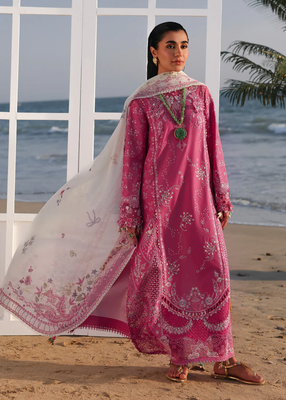 Sahil Luxury Lawn '26 by Qalamkar | SA-13 TARA - Image 7