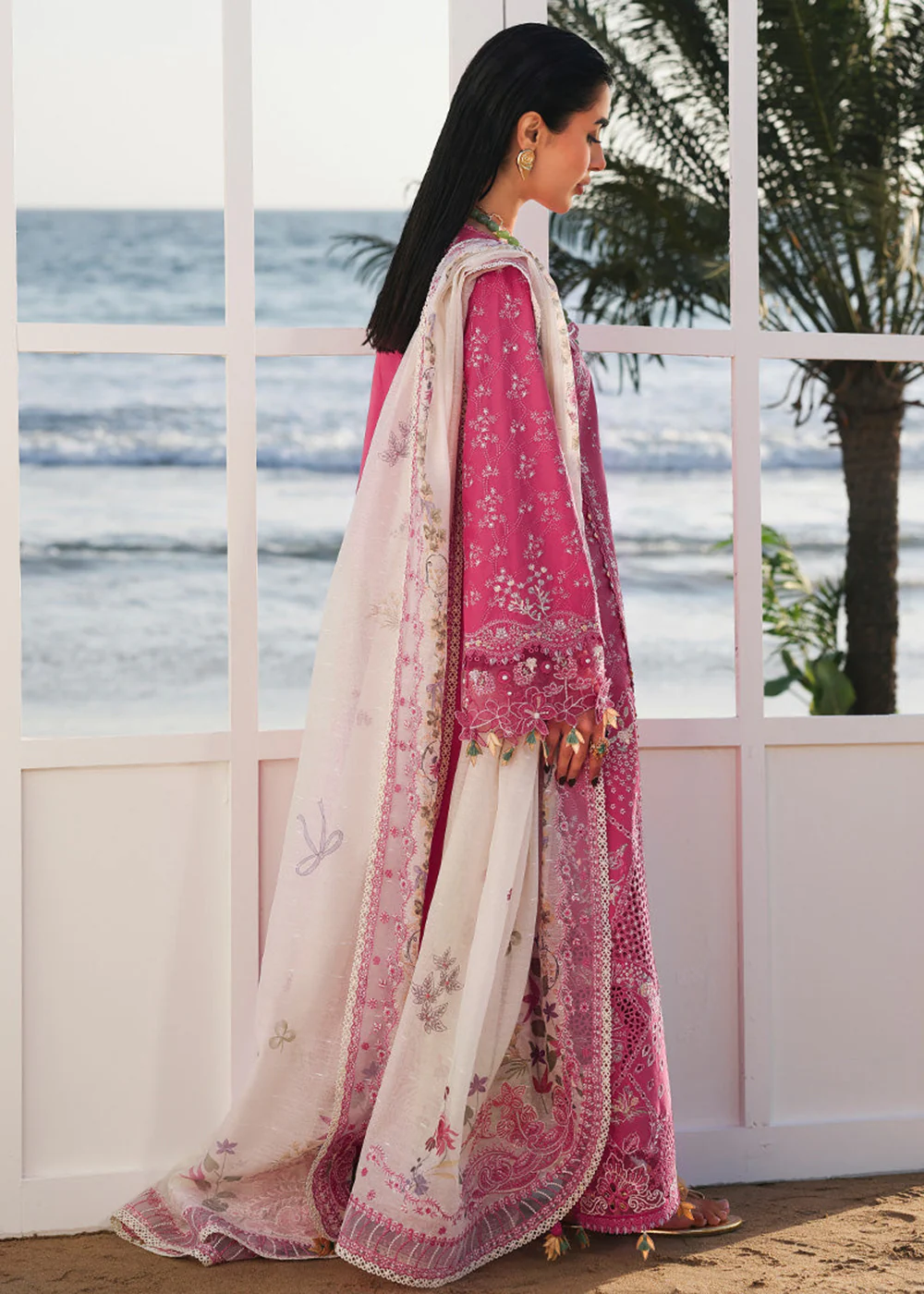 Sahil Luxury Lawn '26 by Qalamkar | SA-13 TARA - Image 9