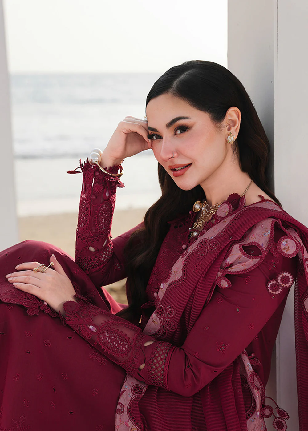Sahil Luxury Lawn '26 by Qalamkar | SA-14 NELAM - Image 2