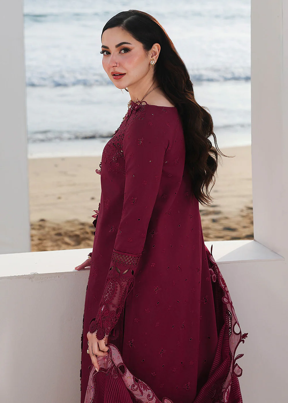 Sahil Luxury Lawn '26 by Qalamkar | SA-14 NELAM - Image 3