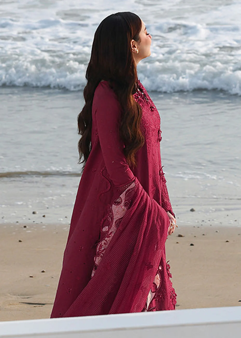 Sahil Luxury Lawn '26 by Qalamkar | SA-14 NELAM - Image 5