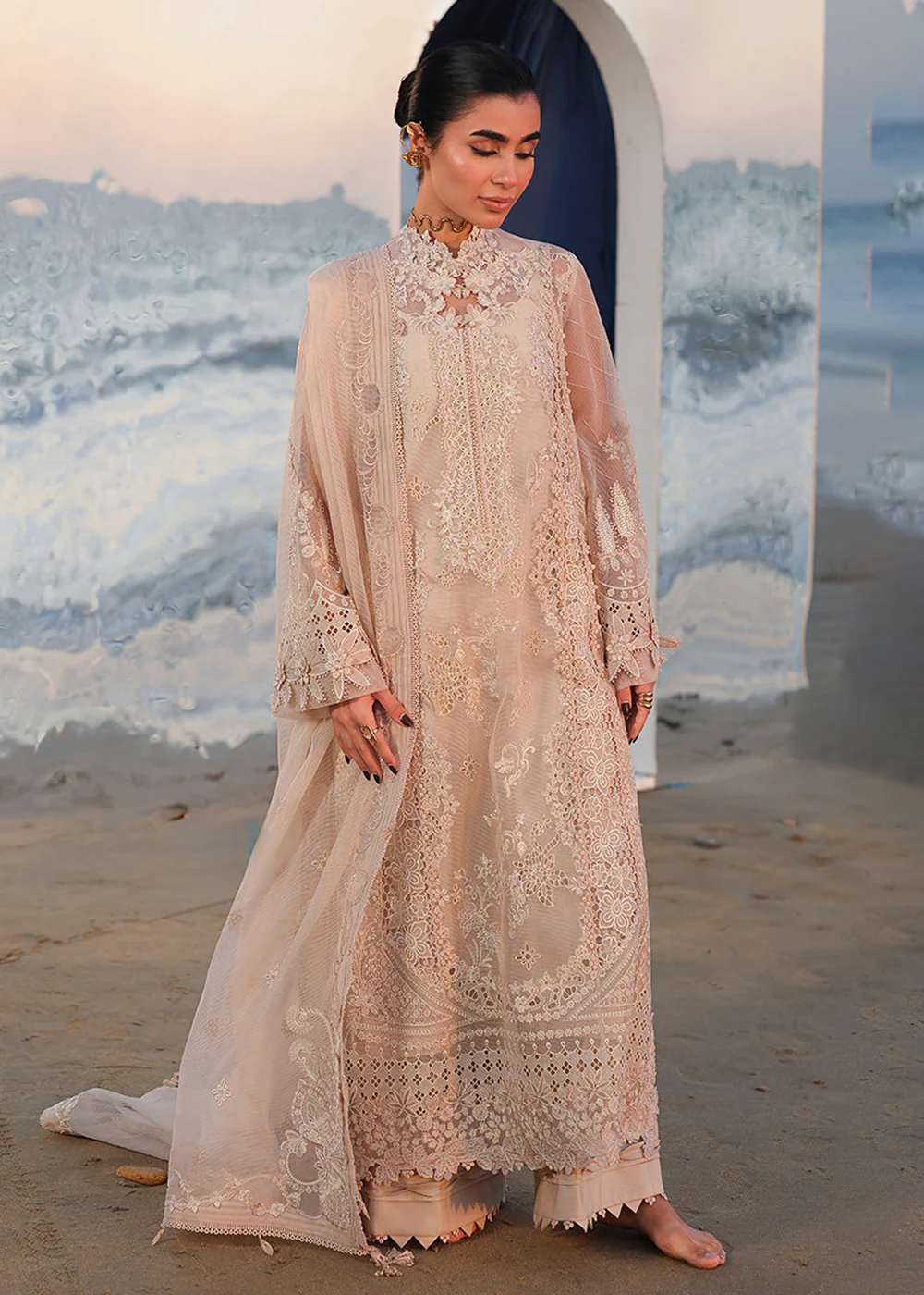 Sahil Luxury Lawn '26 by Qalamkar | SA-15 NEHAN - Image 3