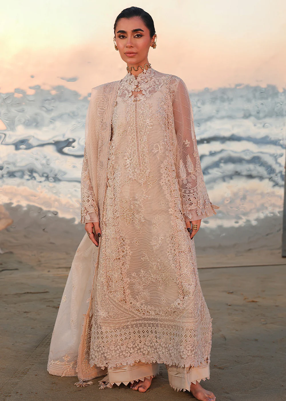 Sahil Luxury Lawn '26 by Qalamkar | SA-15 NEHAN - Image 4