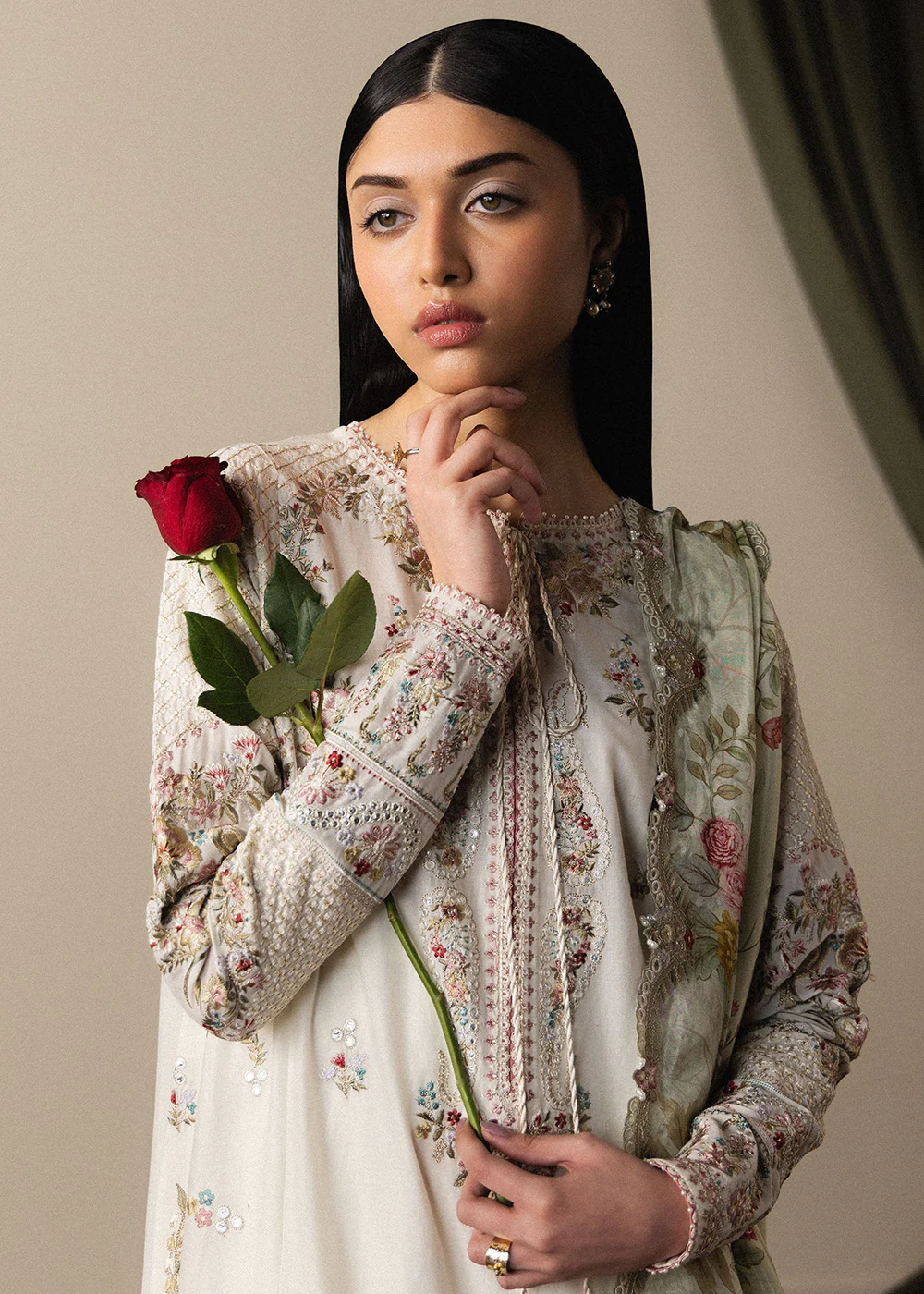 Satori Luxury Lawn '26 by Zara Shahjahan | Shiori-D5 - Image 2