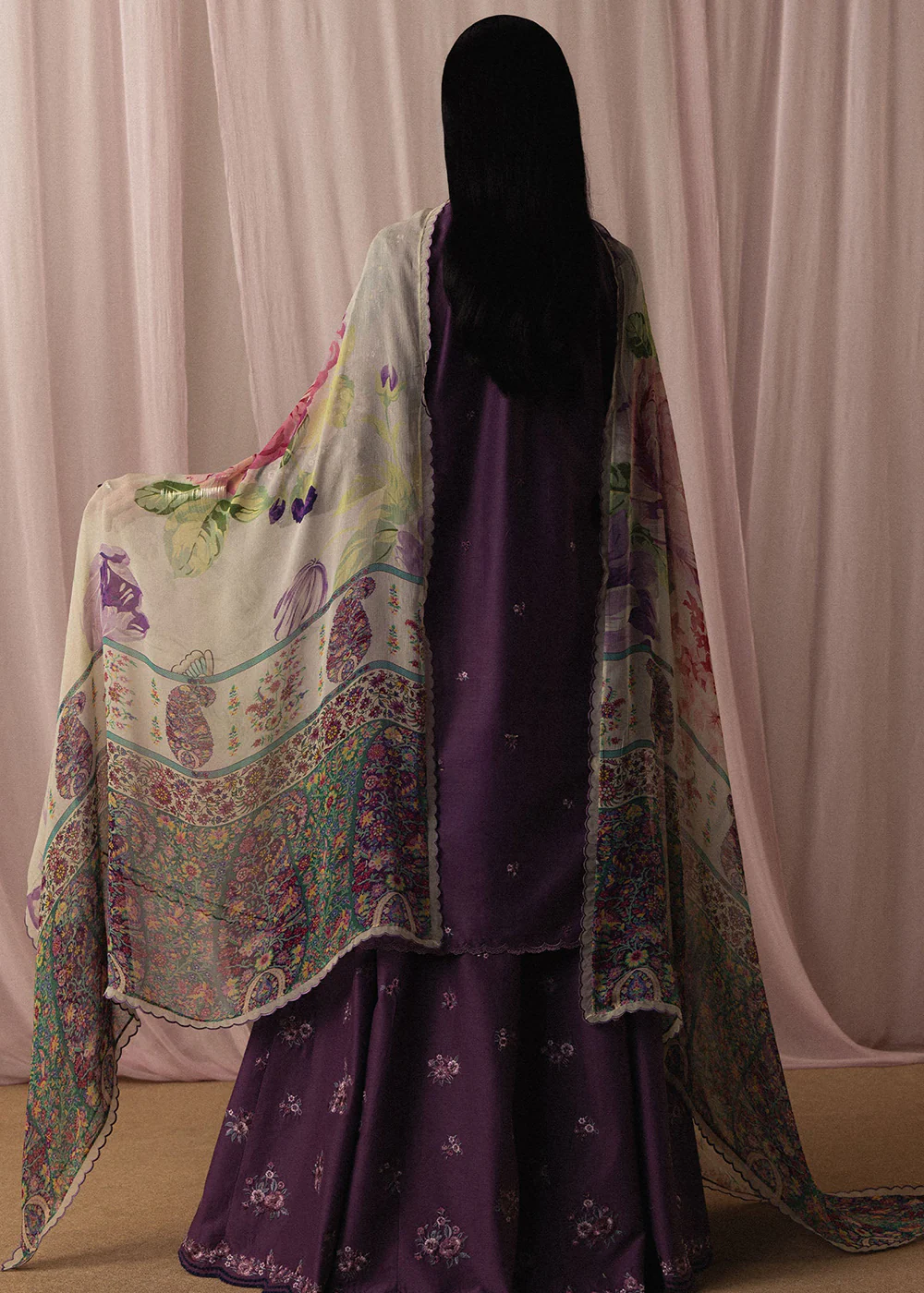 Satori Luxury Lawn '26 by Zara Shahjahan | Sumire-D2 - Image 3