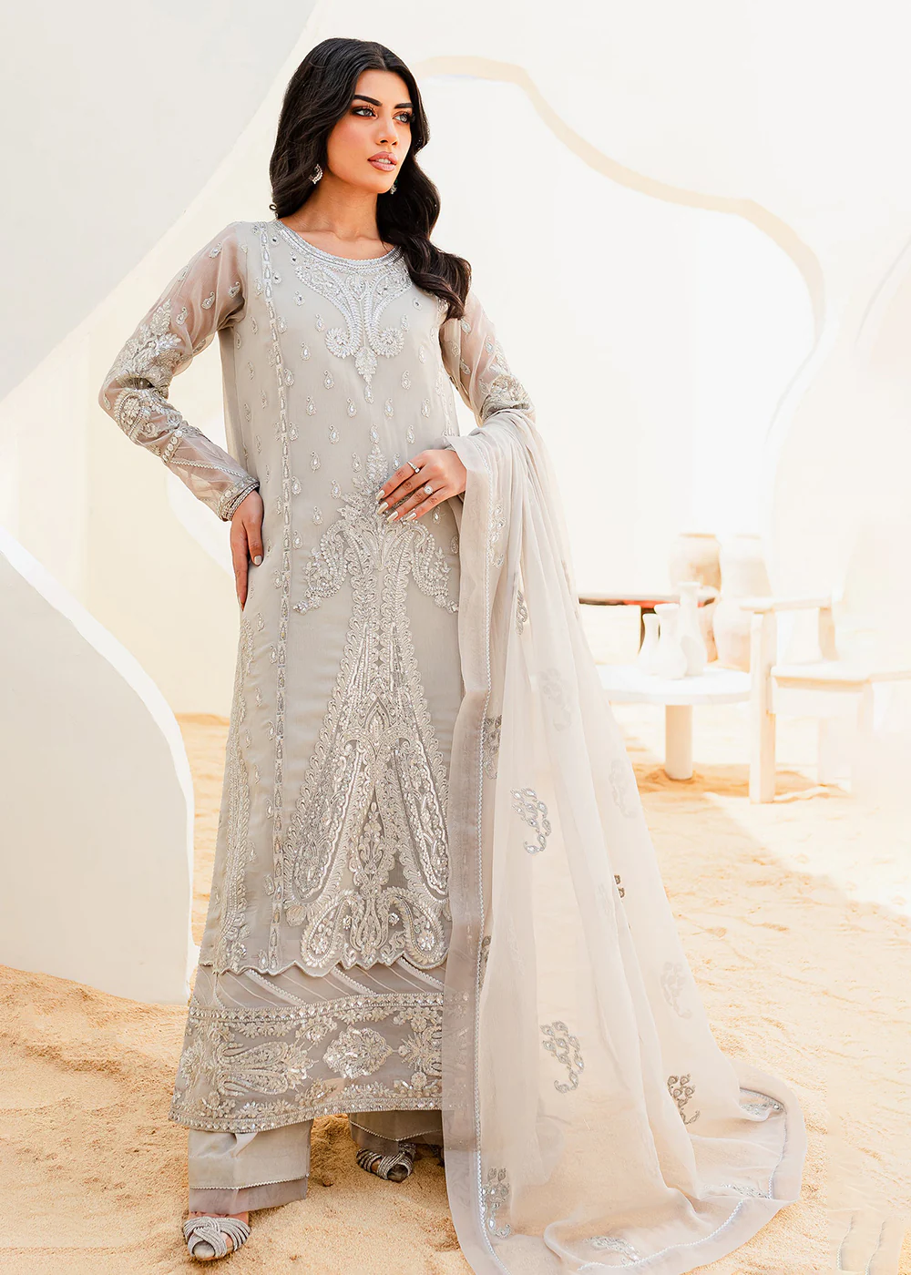 Sejal Luxury Formals 2023 by Maryum & Maria | BARELY BLUE (QS23-504) - Image 4