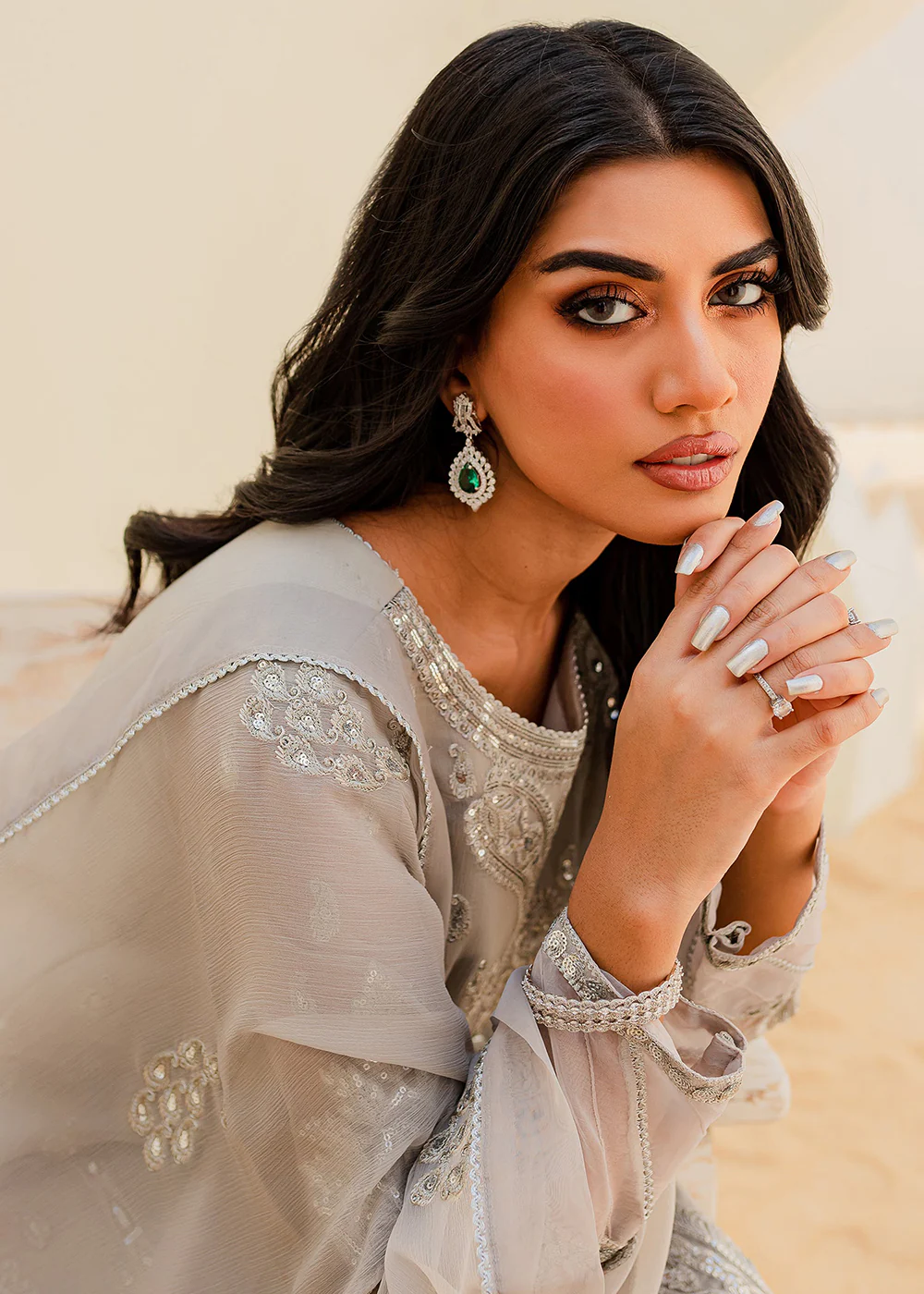 Sejal Luxury Formals 2023 by Maryum & Maria | BARELY BLUE (QS23-504) - Image 6