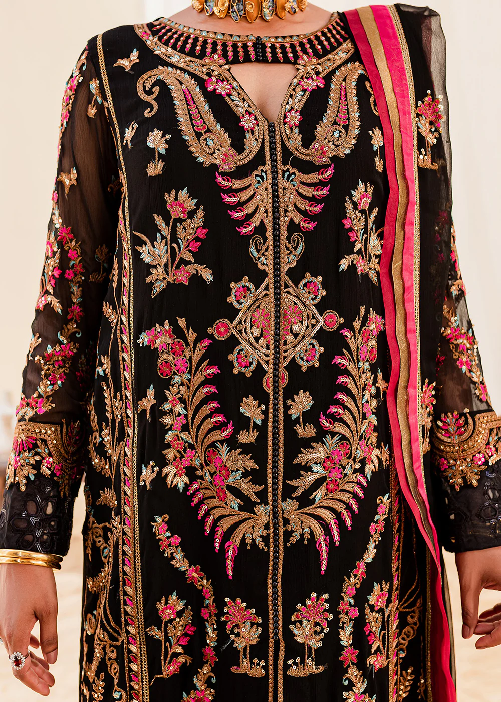 Sejal Luxury Formals 2023 by Maryum & Maria | BLACK IRIS (QS23-507) - Image 5