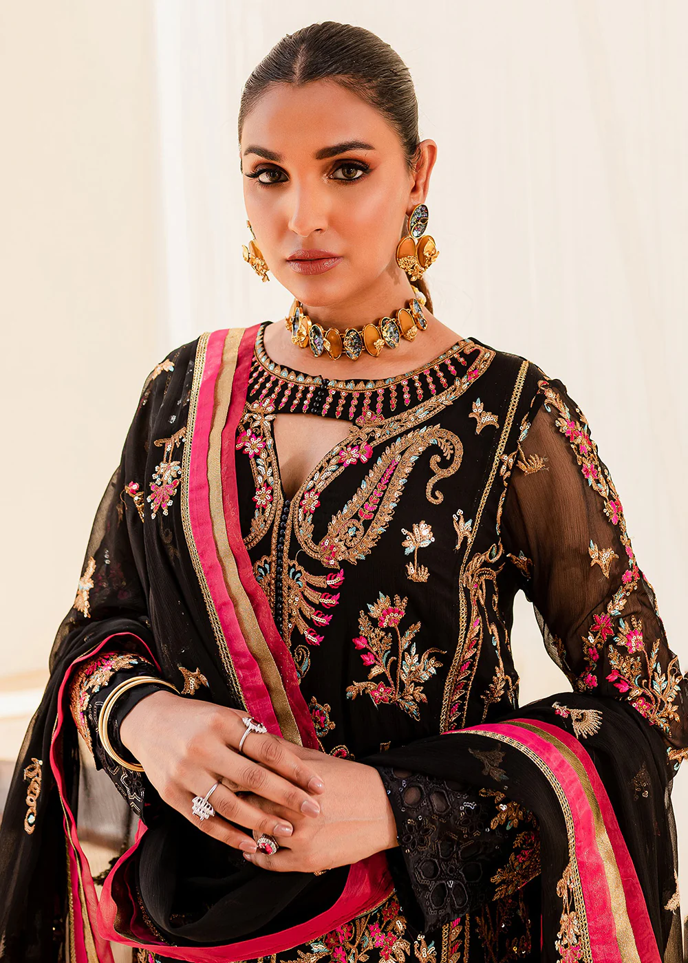 Sejal Luxury Formals 2023 by Maryum & Maria | BLACK IRIS (QS23-507) - Image 6