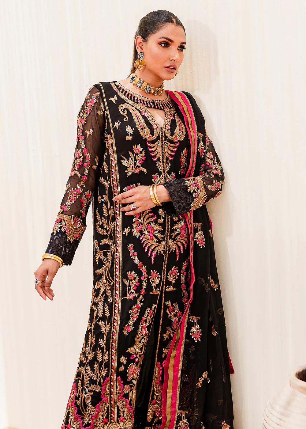 Sejal Luxury Formals 2023 by Maryum & Maria | BLACK IRIS (QS23-507) - Image 7