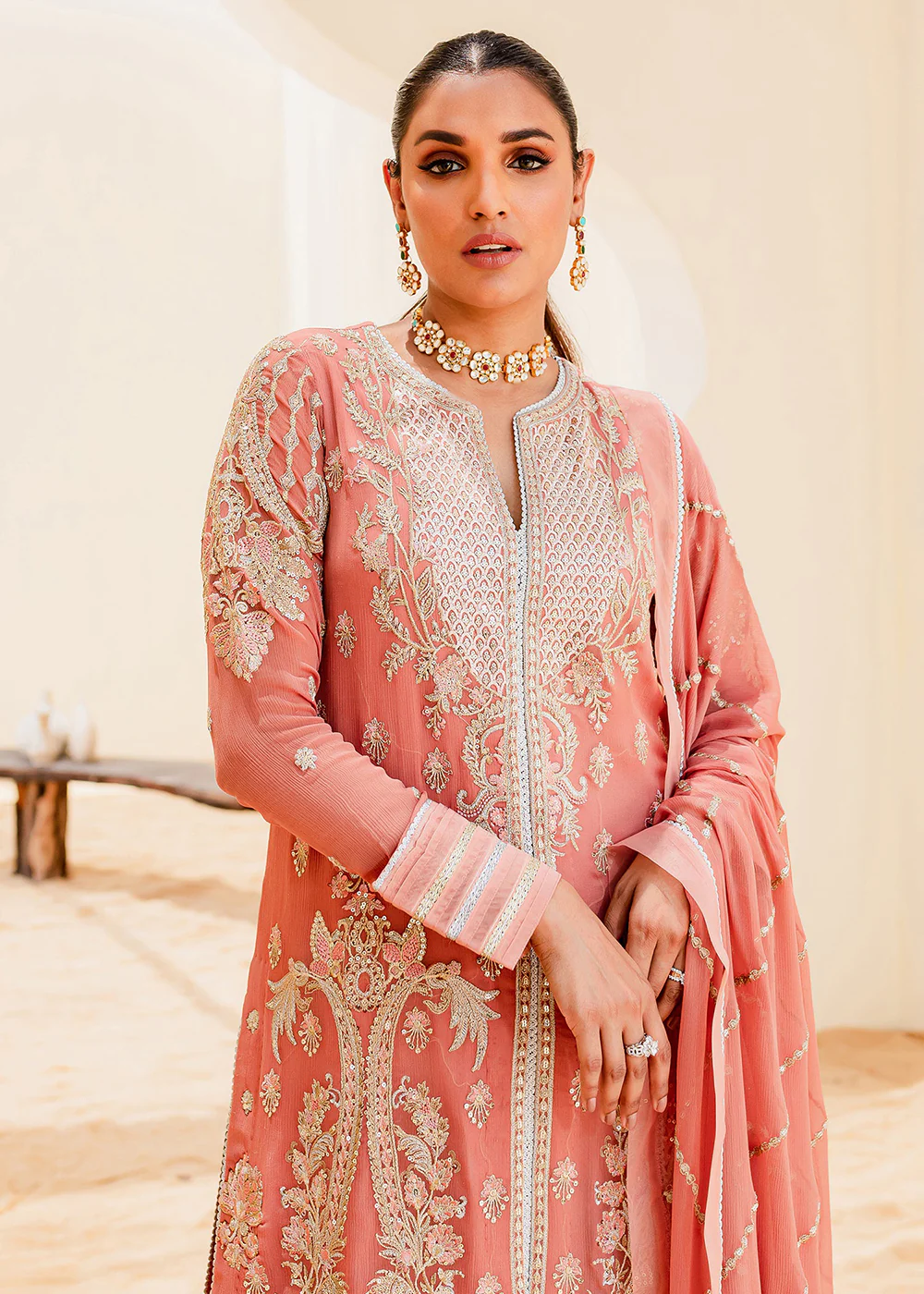 Sejal Luxury Formals 2023 by Maryum & Maria | BLUSH (QS23-509) - Image 2
