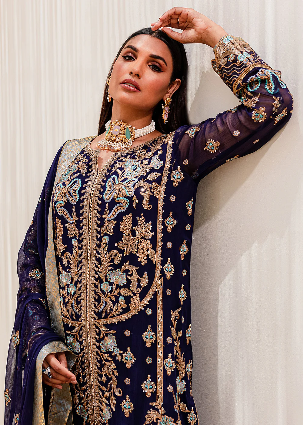 Sejal Luxury Formals 2023 by Maryum & Maria | OCEAN CAVERN (QS23-505) - Image 2