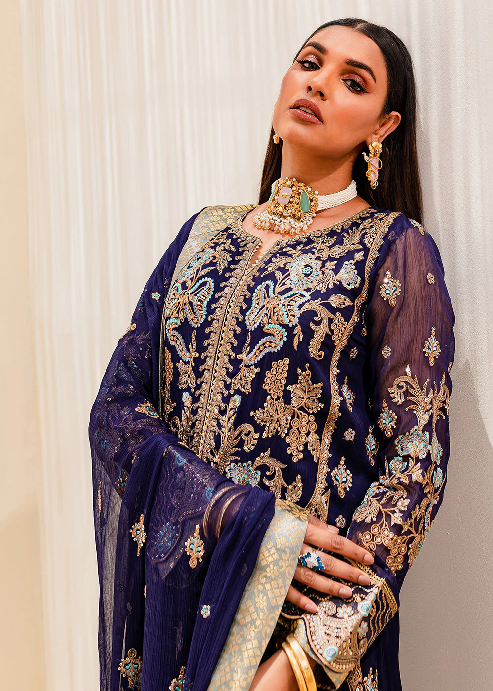 Sejal Luxury Formals 2023 by Maryum & Maria | OCEAN CAVERN (QS23-505) - Image 5