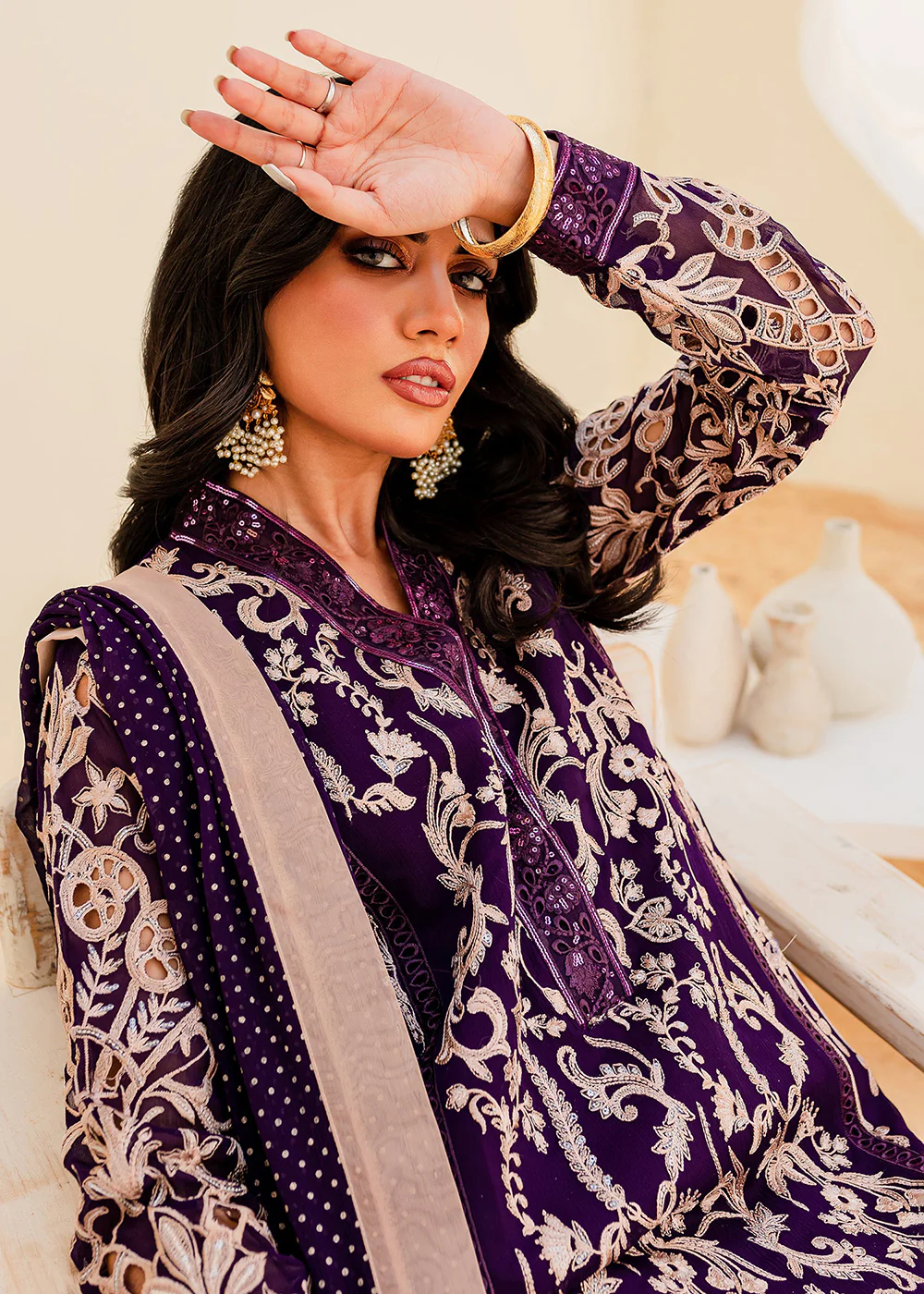 Sejal Luxury Formals 2023 by Maryum & Maria | PURPLE MAGIC (QS23-502) - Image 5