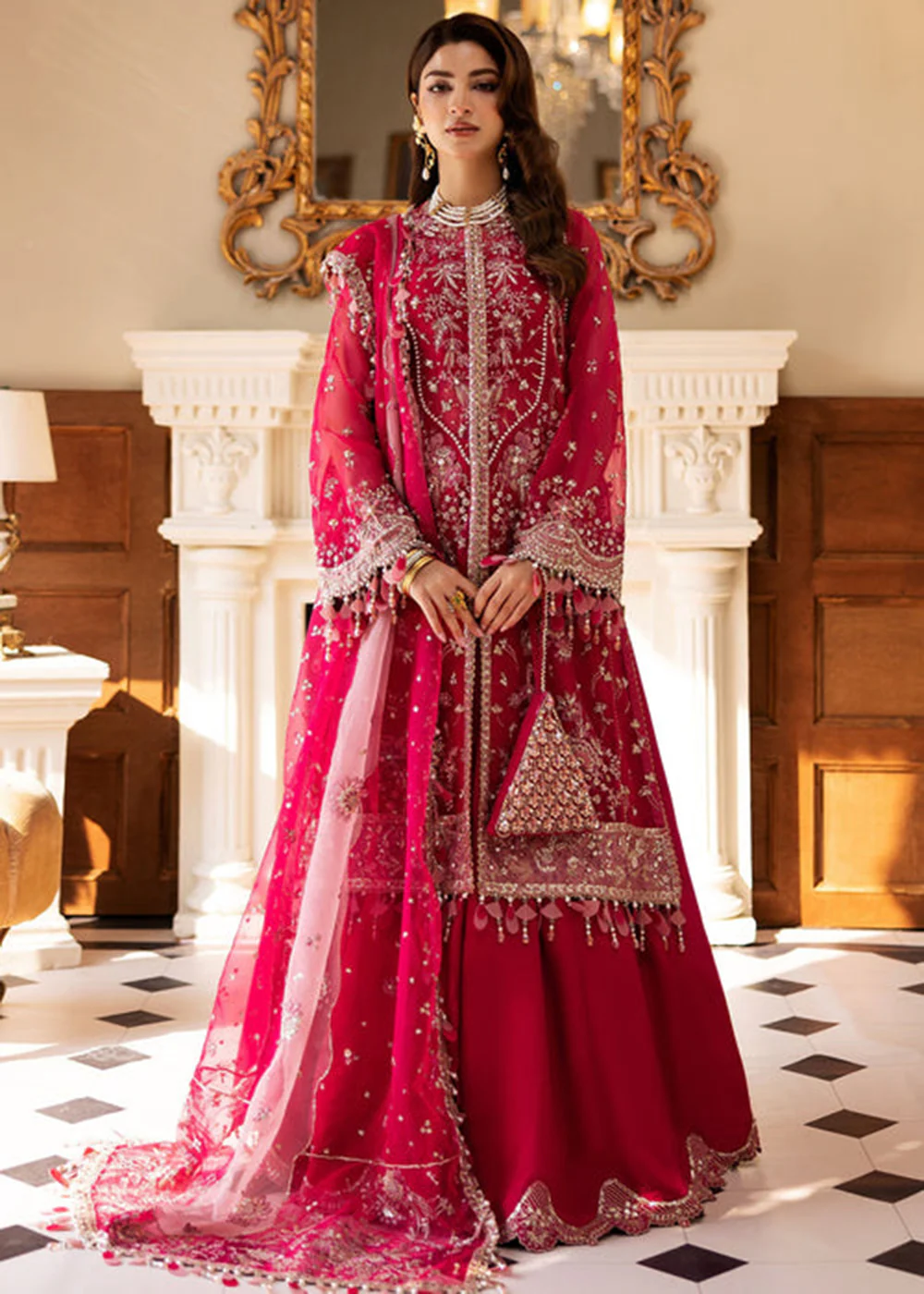 Siraa Luxury Formals '25 by Sadaf Fawad Khan | Fuschia Rose