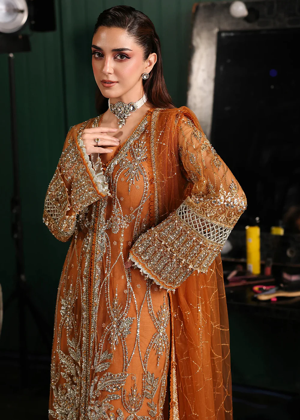 Stardom Formals Handwork '25 by Elaf | ESH-09 SAFFRON - Image 2