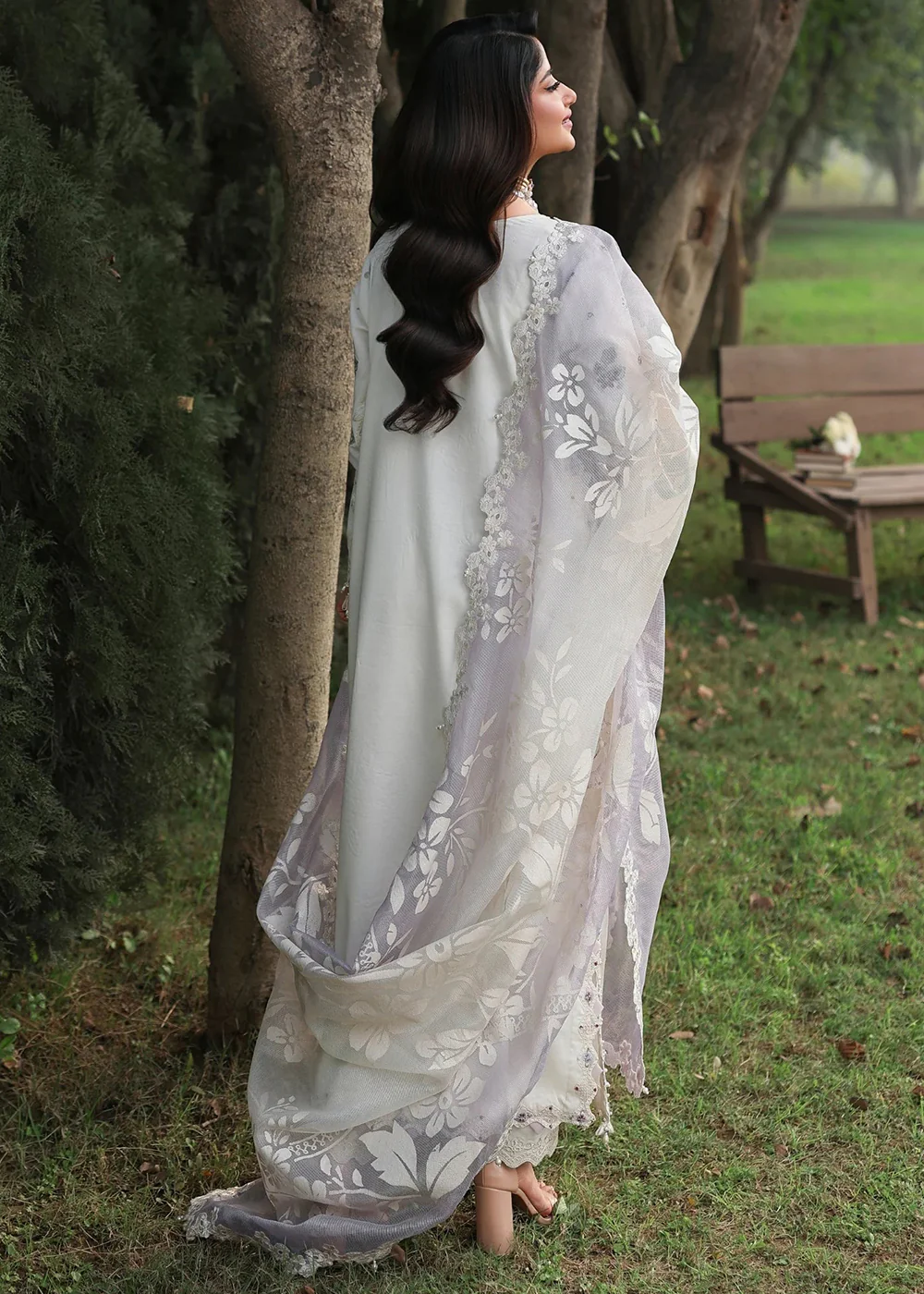 Tales of Petals Luxury Lawn '26 by Sardinia | CLOUD WHISPER - Image 3