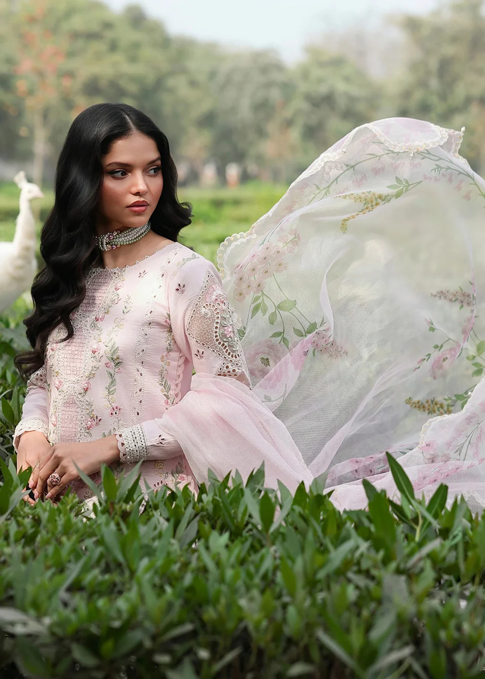 Tales of Petals Luxury Lawn '26 by Sardinia | PINK BREEZE - Image 4