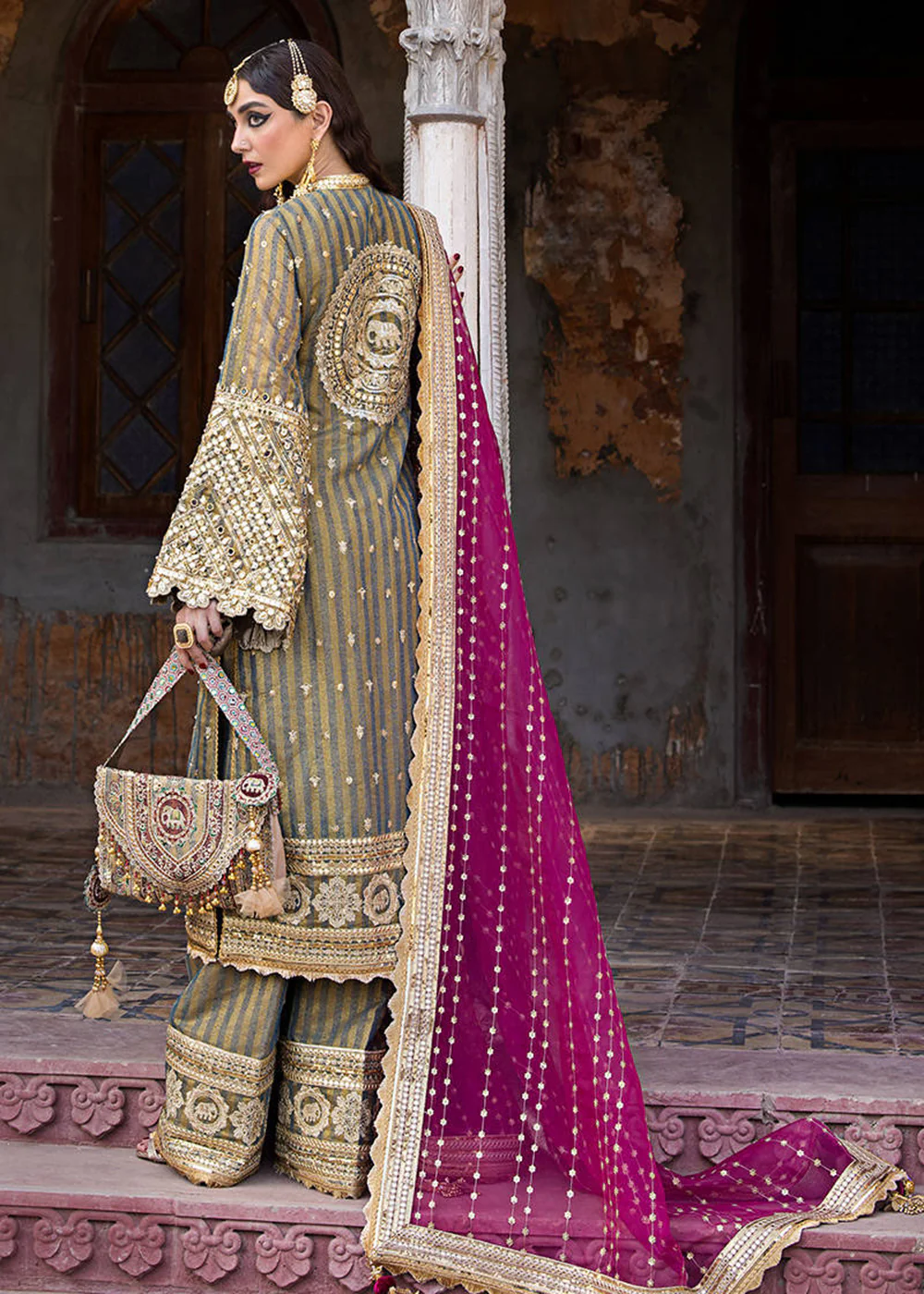 Talpur Dynasty '23 - Unstitched Festive Vol. IV by MNR - NAWAB SAHIBA - Image 3