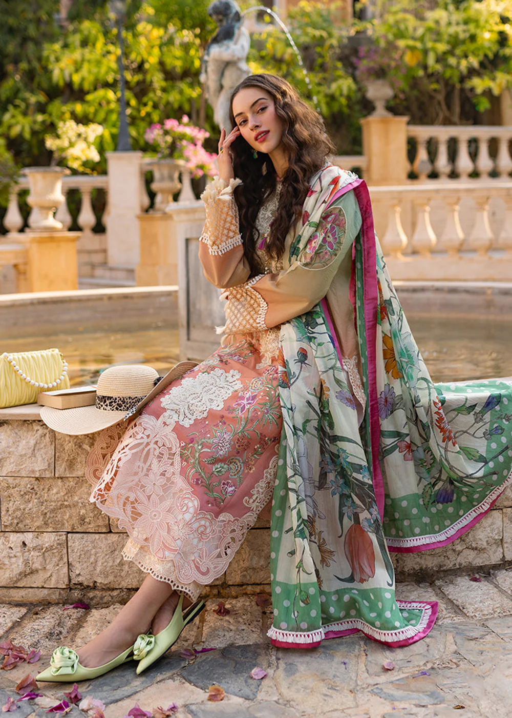 Te Amo Luxury Lawn '24 by Mushq | VENICE VERVE - Image 4