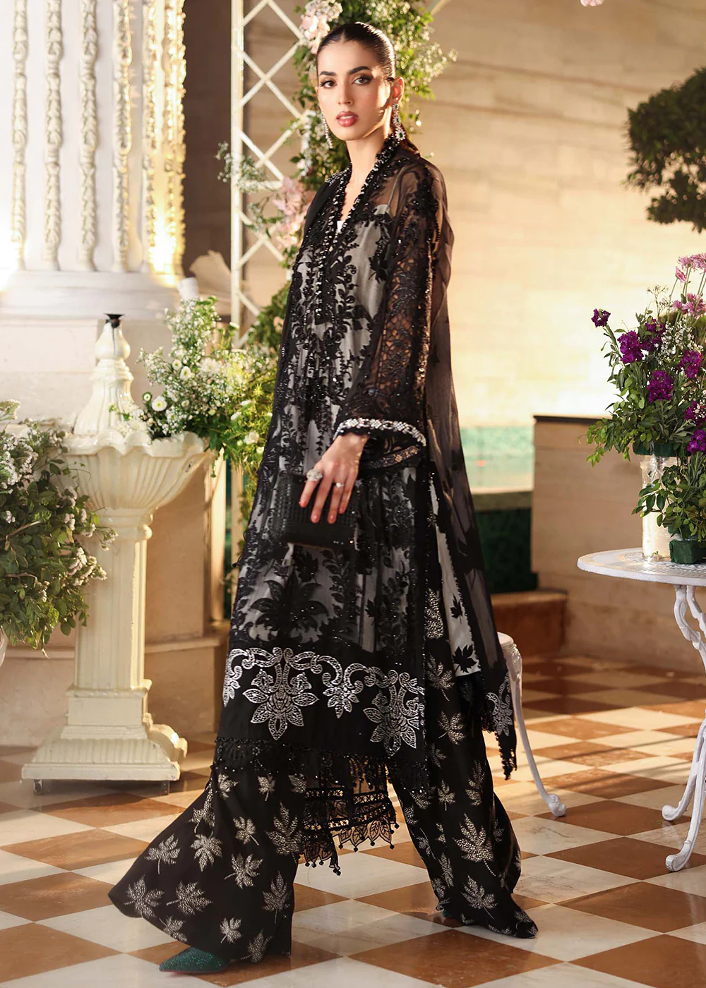 Tea Affair Chiffon Formals '26 by Maria B | MPC-26-101 - Image 10