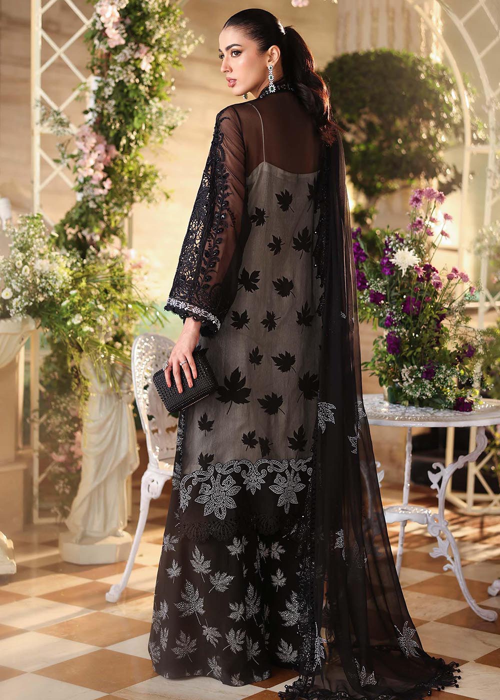 Tea Affair Chiffon Formals '26 by Maria B | MPC-26-101 - Image 3