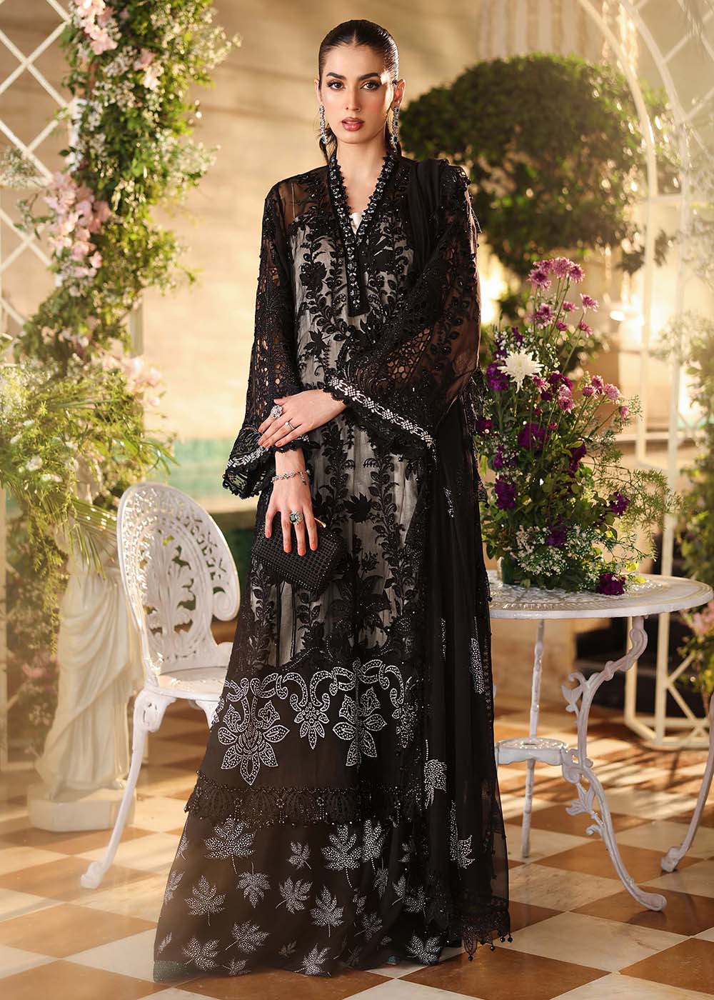 Tea Affair Chiffon Formals '26 by Maria B | MPC-26-101 - Image 4