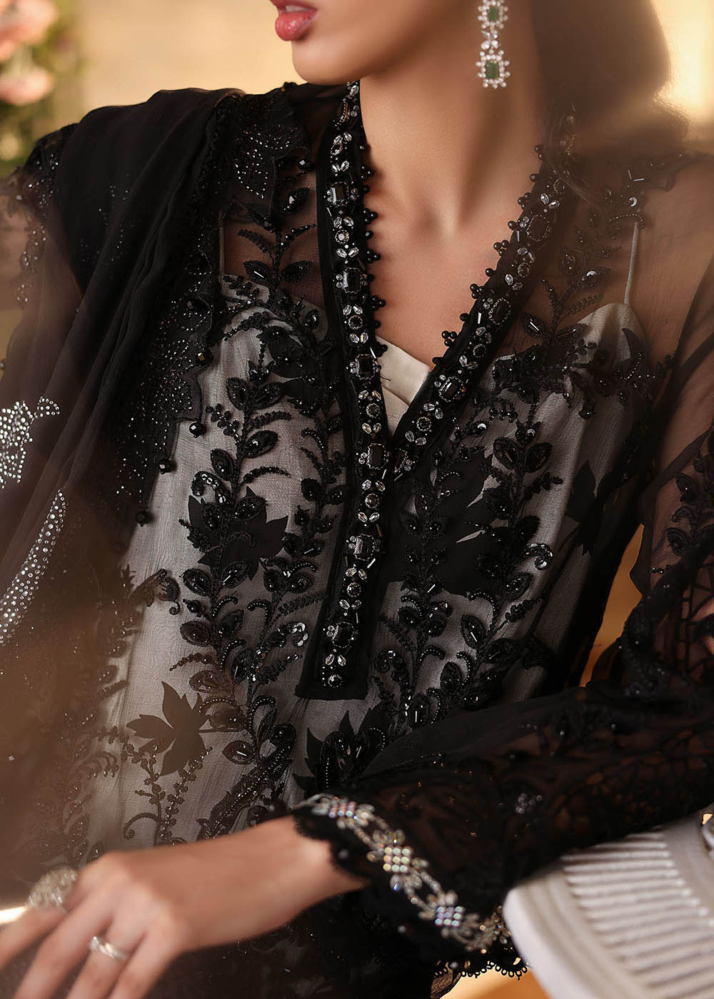 Tea Affair Chiffon Formals '26 by Maria B | MPC-26-101 - Image 7