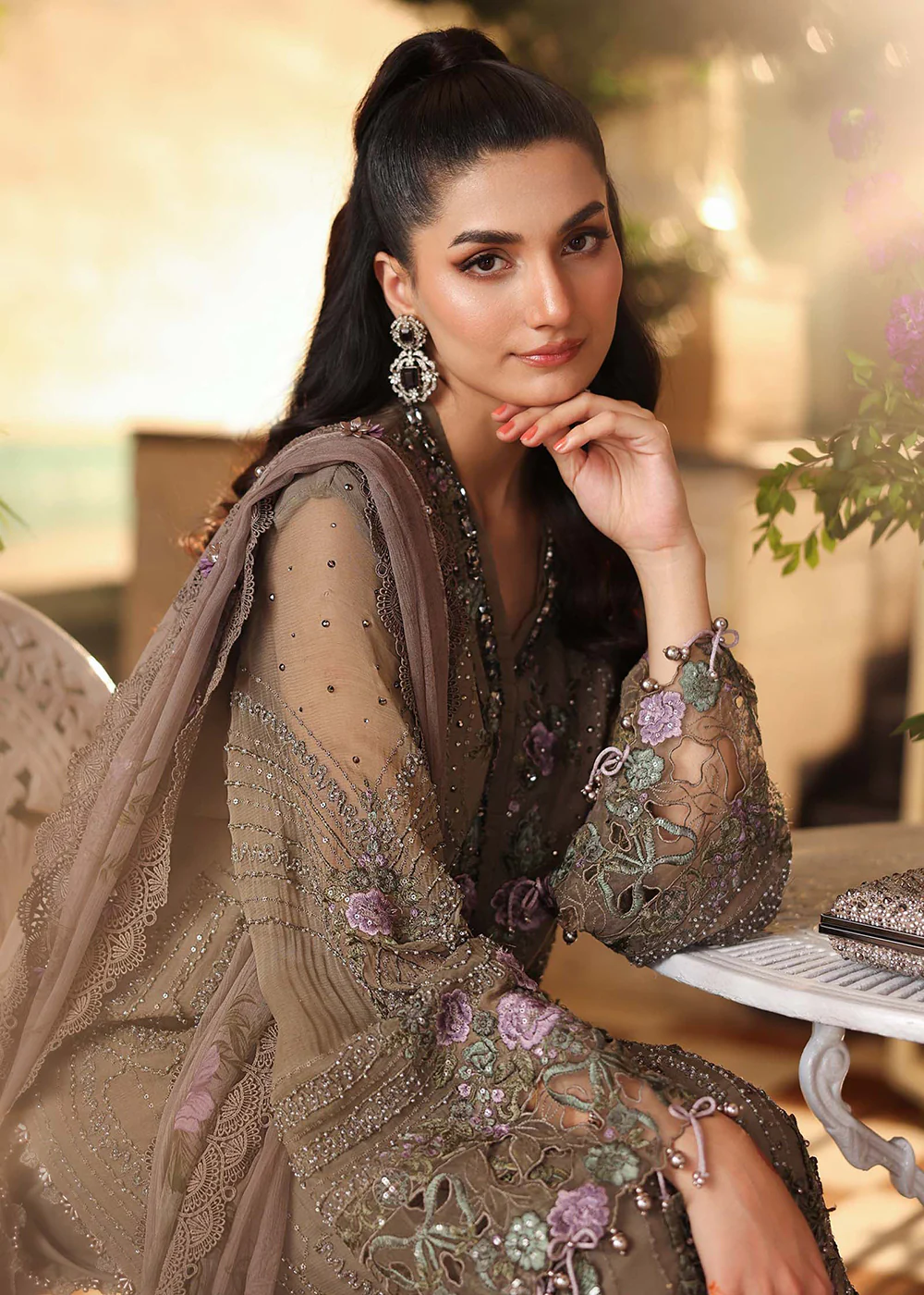 Tea Affair Chiffon Formals '26 by Maria B | MPC-26-102 - Image 5