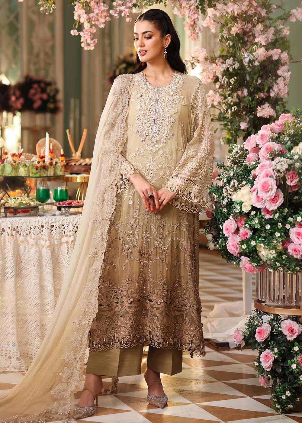 Tea Affair Chiffon Formals '26 by Maria B | MPC-26-103