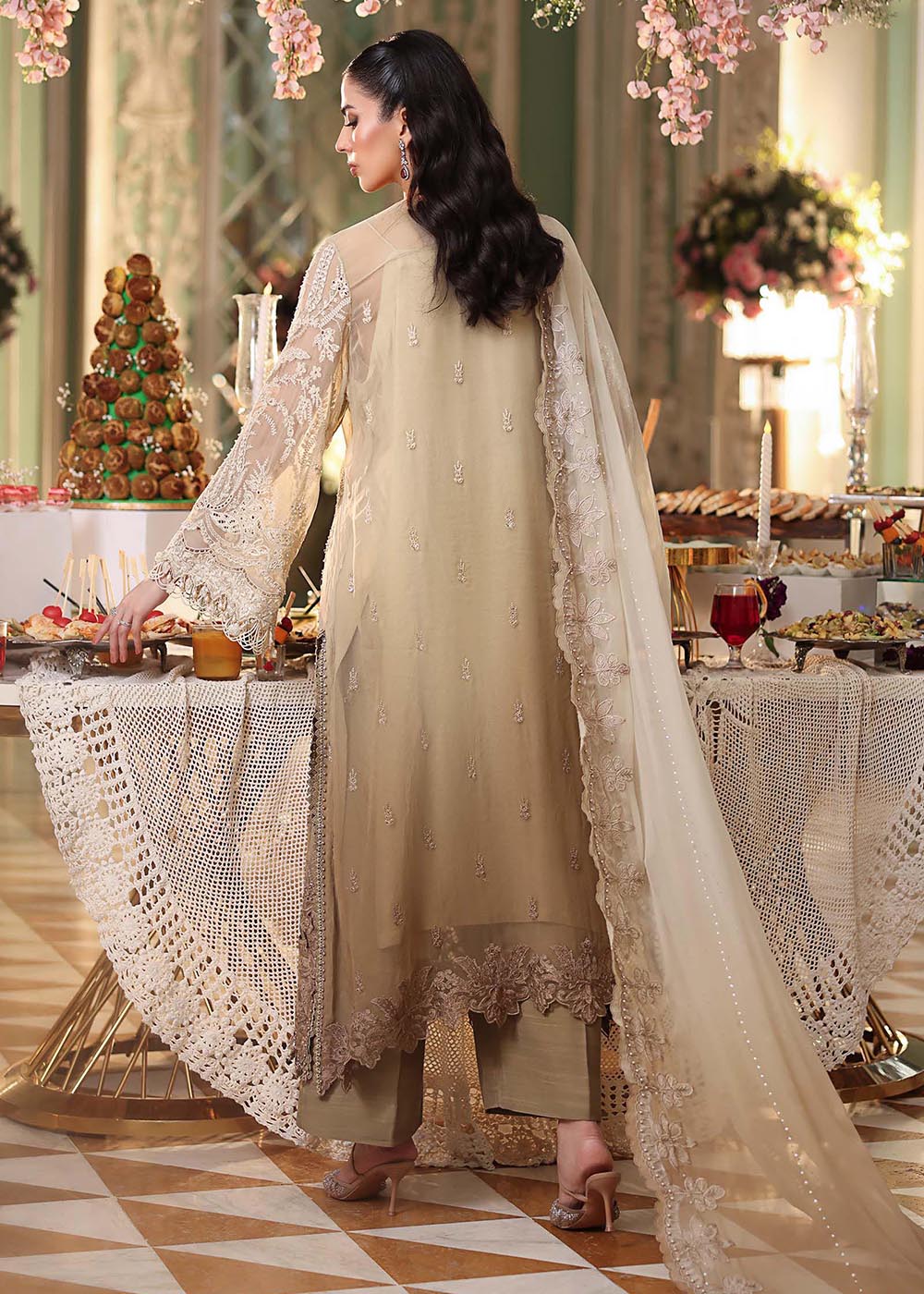 Tea Affair Chiffon Formals '26 by Maria B | MPC-26-103 - Image 3