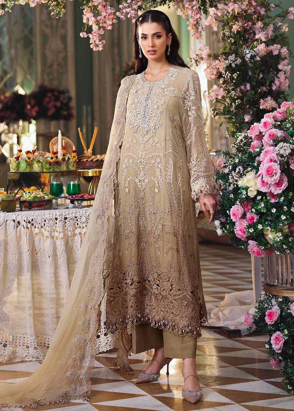 Tea Affair Chiffon Formals '26 by Maria B | MPC-26-103 - Image 4