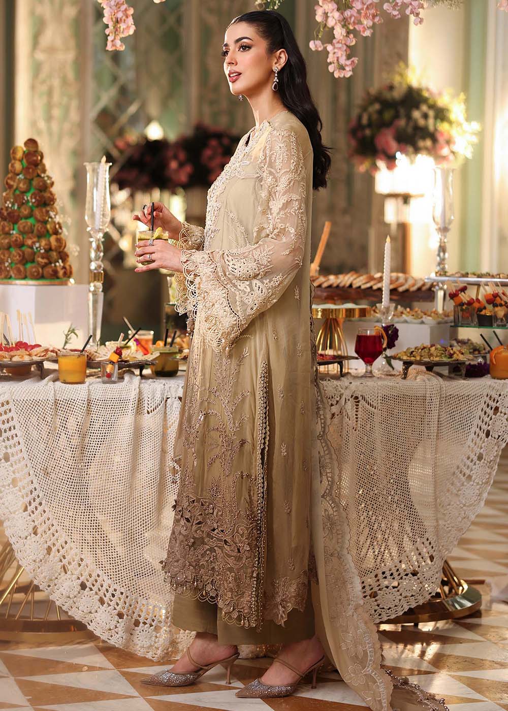Tea Affair Chiffon Formals '26 by Maria B | MPC-26-103 - Image 5